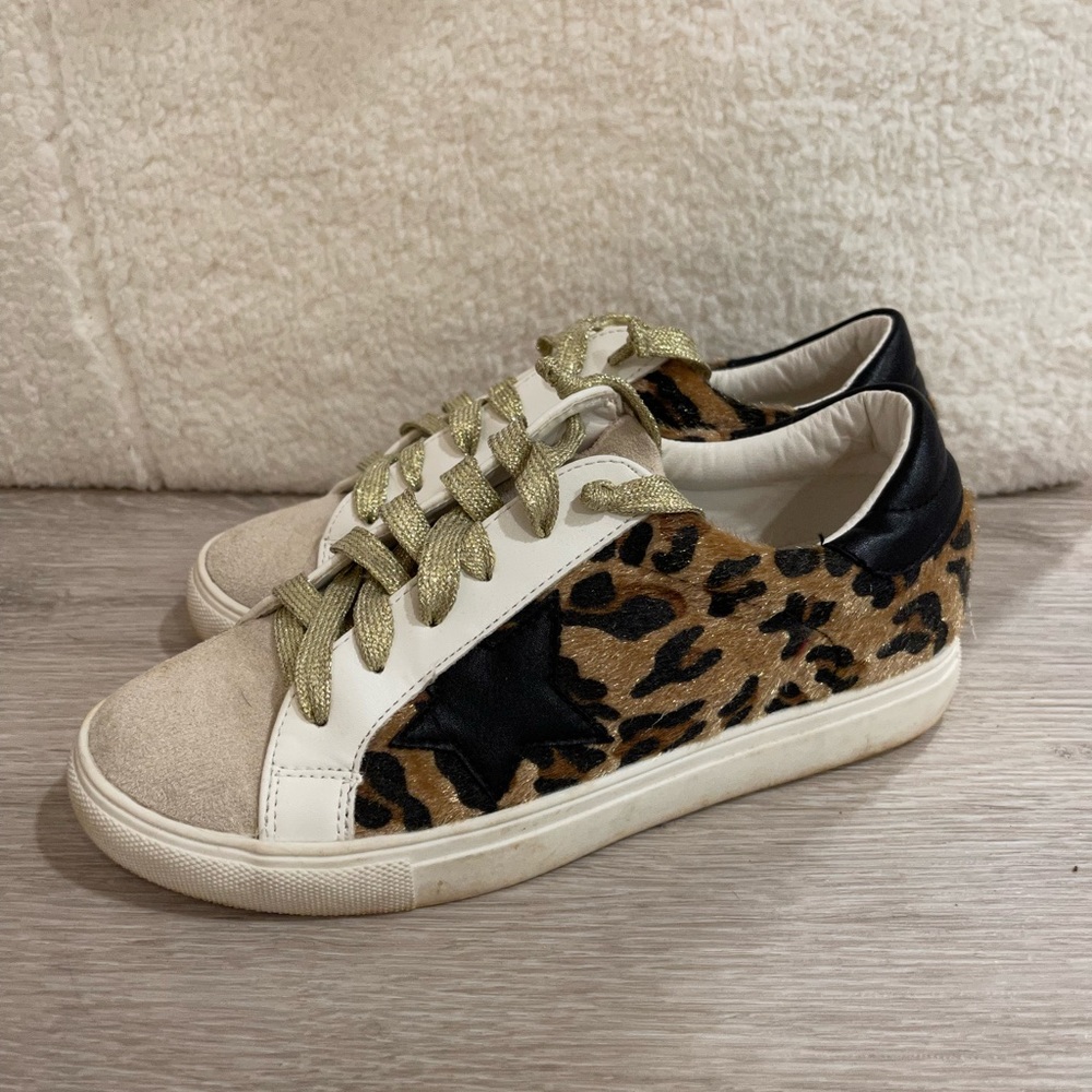 Leopard Star Sneakers